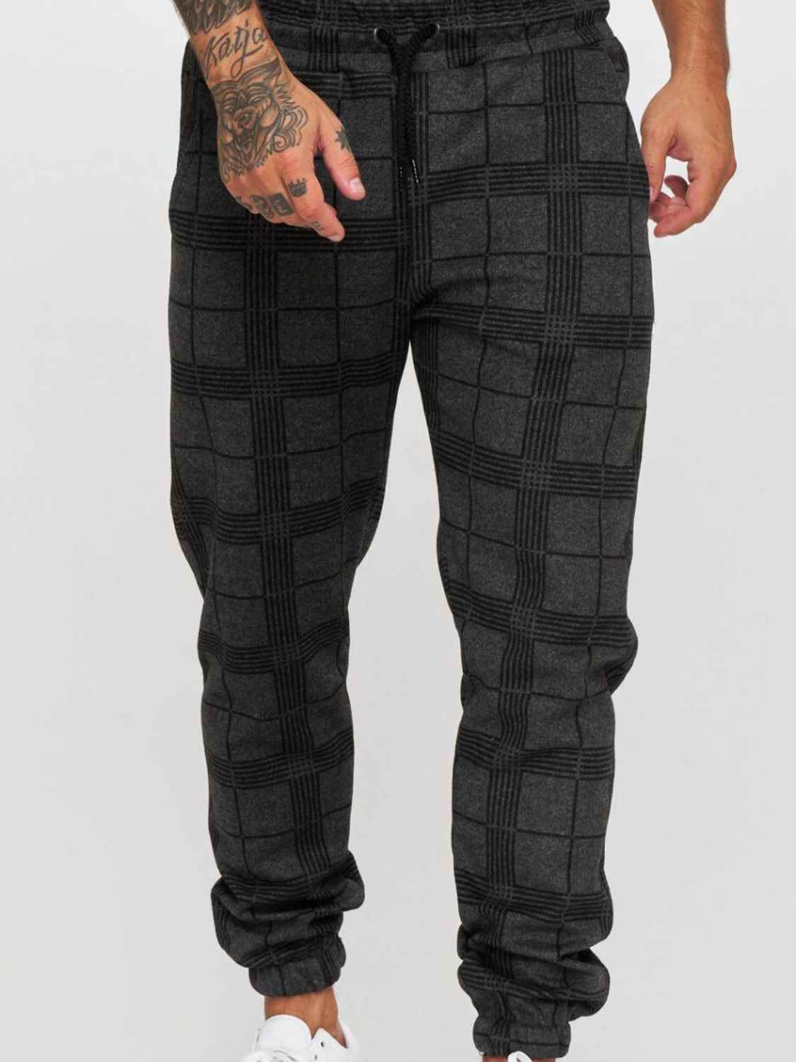 Men's Plaid Drawstring Pants - Damned Threads
